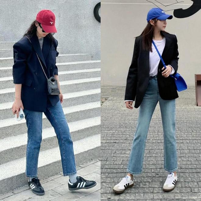 40+女生这样穿更减龄时髦春天“西装+牛仔裤”太养眼(图8)